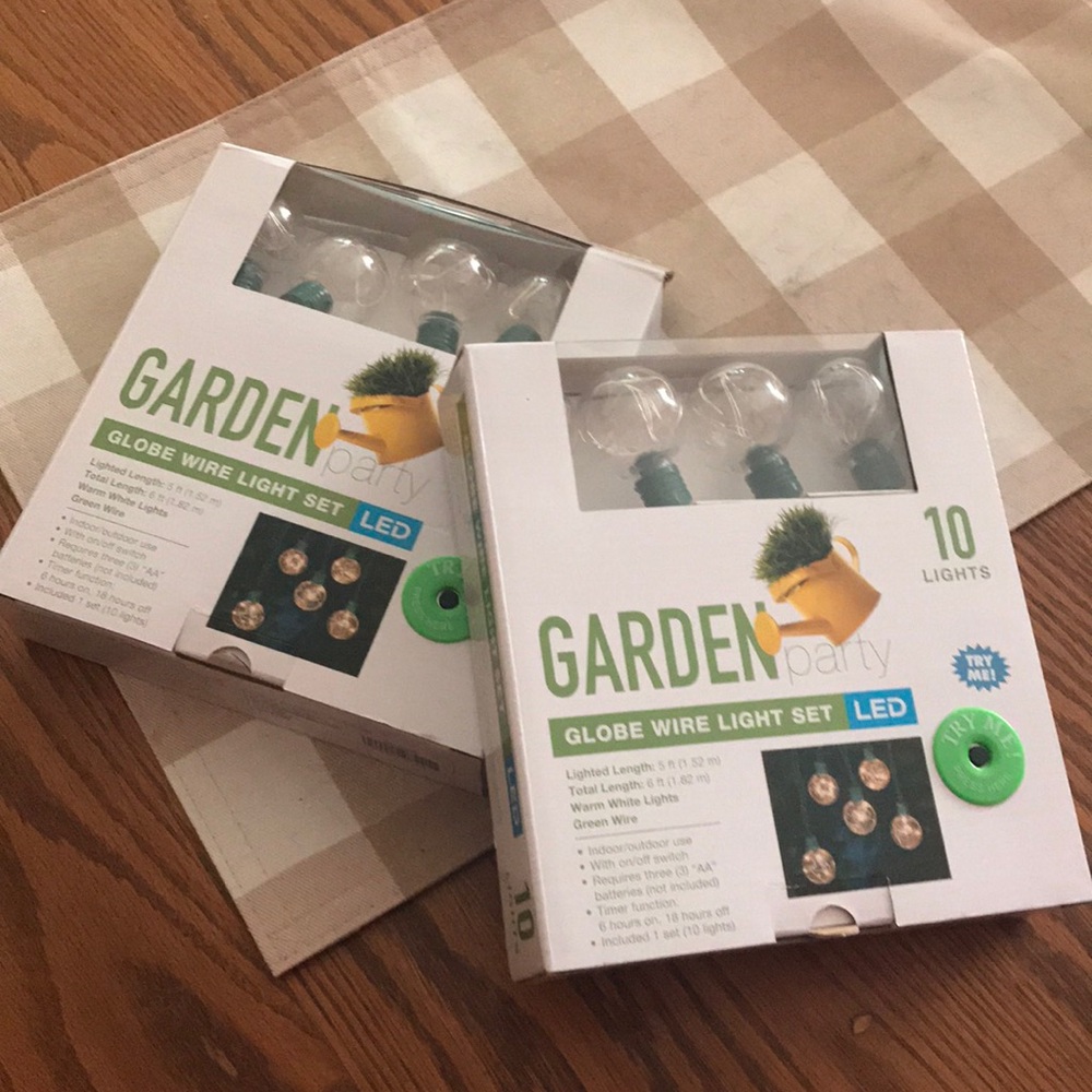 New garden lights
